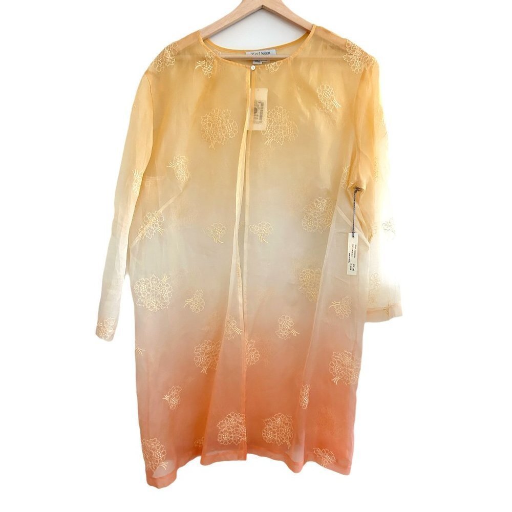 KAY Unger Silk Yellow/Orange Ombre Colored Tunic Style Top (Jacket) NWT Size 16